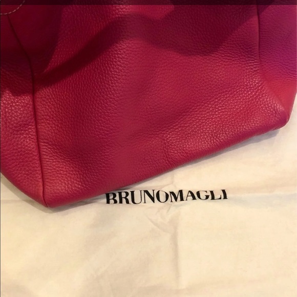 Bruno Magli Pink Fuchsia Leather Bag - Picture 12 of 12